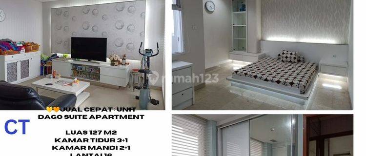 Dijual unit Apartemen Dago Suites Apartment Bandung 3 Kamar Tidur Bagus Furnished 1