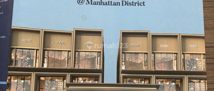 Dijual Ruko Baru Hampton Square Hadap Gereja Jalan Utama 1