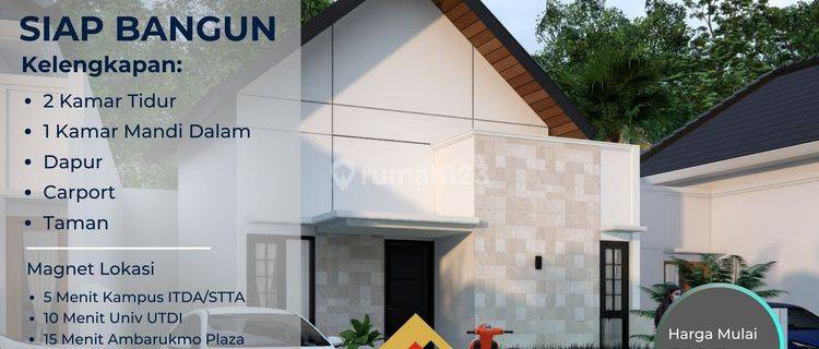 Rumah Cantik Type 40 Dekat Jalan Raya Berbah Kpr SHM Siap Bangun 1