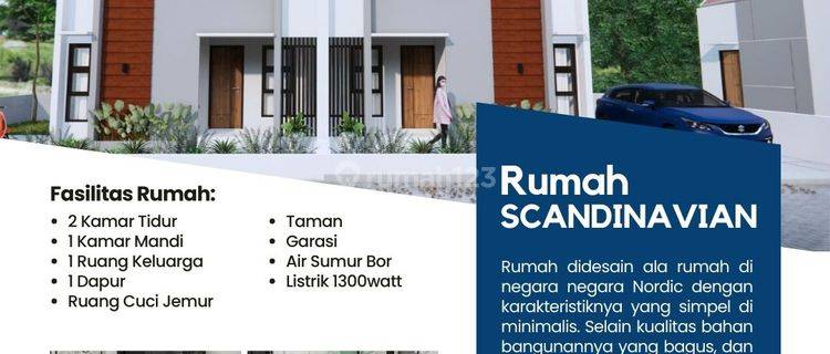 Rumah Scandinavian Murah diKarangmojo Dekat Wonosari Kota SHM KPR 1