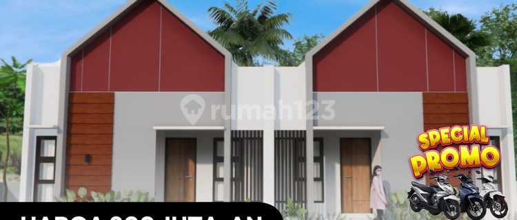 RUMAH SCANDINAVIAN 200 JTan DI KARANGMOJO GUNUNG KIDUL FREE MOTOR 1