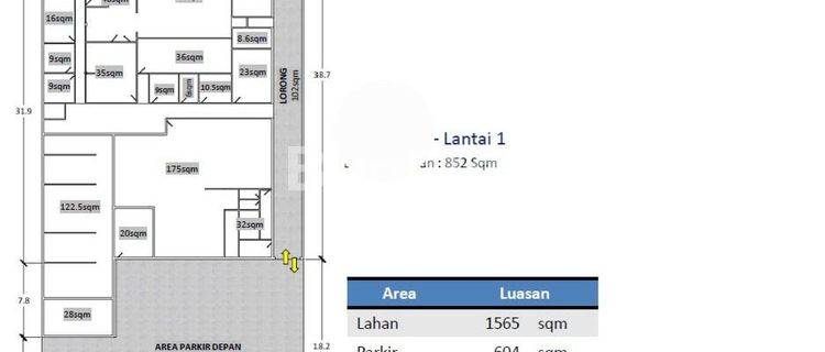 Gudang Warhouse Tomang Dekat Pusat Kuliner Tomang Jakarta Barat-1565m2 1