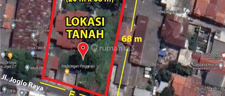 Tanah Strategis Di Daerah Super Ramai Joglo Raya Cocok Bisnis. 1