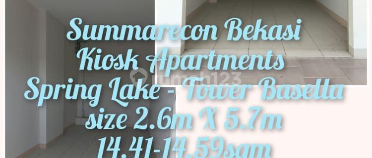 Di jual kios apartemen springlake Summarecon Bekasi  1