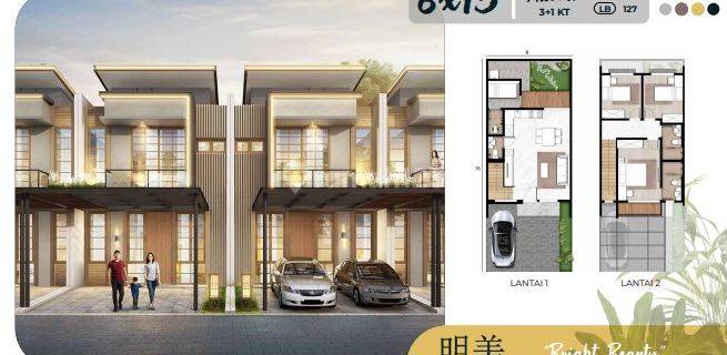 RUMAH DIJUAL PIK 2 CLUSTER OKINAWA UKURAN 6X15 2 LANTAI BISA CICILAN DAN KPR 1