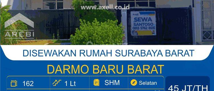 Rumah Darmo Baru Barat Disewakan 1