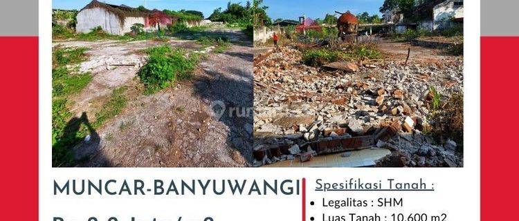 Di jual tanah dekat pelabuhan muncar, Banyuwangi.  1