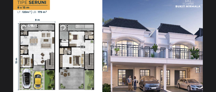 FOR SALE BUKIT NIRMALA PIK2 HOUSE 8X15 BRAND NEW 1