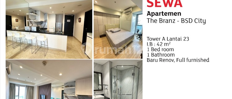 Apartemen The Branz Bsd@ 1 Kamar Tidur Furnished 1