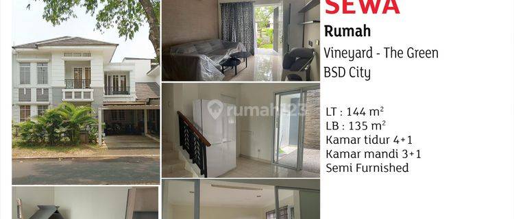 Rumah Semi Furnished di BSD The Green, Tangerang 1