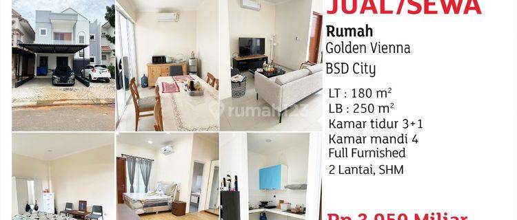 Rumah Furnished di BSD Golden Viena, Tangerang 1