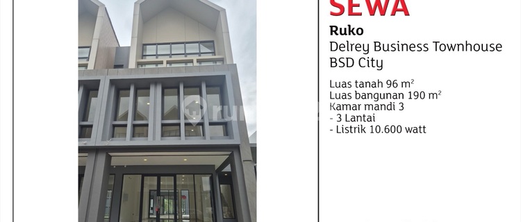 Delrey Shop House (New) BSD 3 Floors Strategic 1