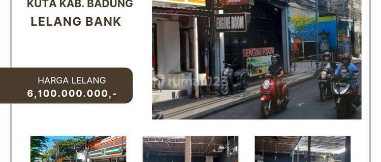 TERMURRAH. Dijual via Lelang Bank Ruko Di Kuta Badung Bali 1