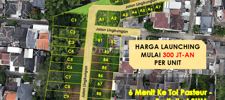 Tanah Cimahi Cibabat 6 Menit Tol Pasteur , SHM 1