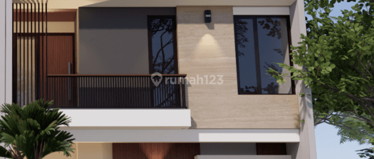 Rumah Cantik 2 Lantai Kontemporer Modern 1