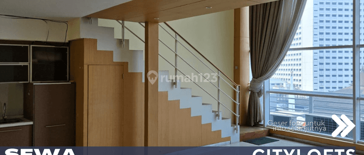 Sudirman Jakarta Pusat Disewakan Apartemen Citylofts Tipe Loft 1