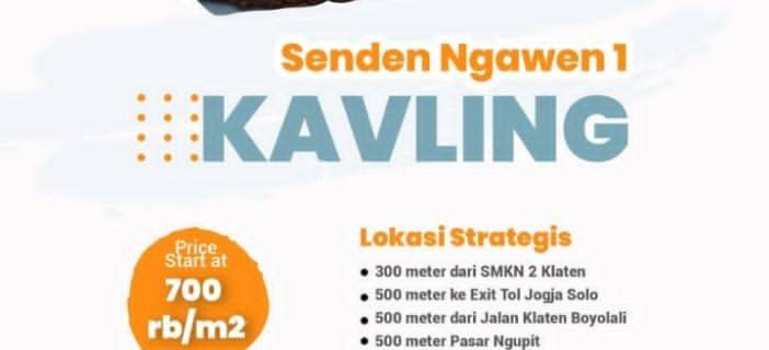 Tanah Kavling di Senden harga 700 rb / m2 1