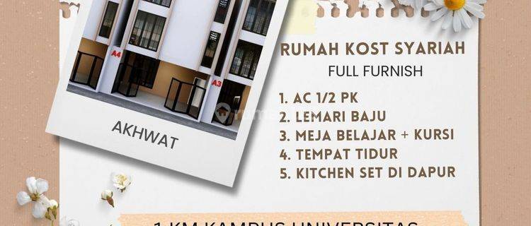 Jual Kost Dekat Ui Depok, Shm Samping Kampus Ui Full Furnished  1