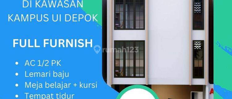 Jual Kost Dekat Ui Depok 3 Lantai Full Furnished 10 Kamar 1