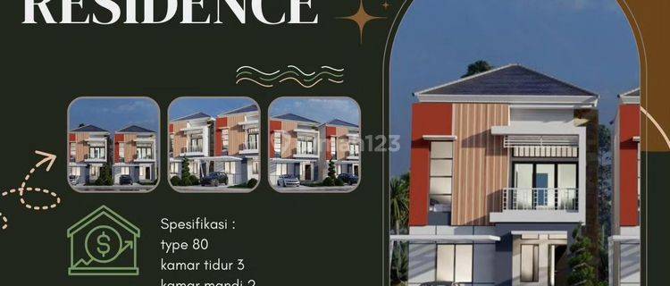 Rumah indent cantik lokasi medan sunggal 1