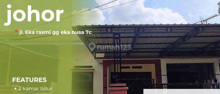 Rumah siap huni lokasi medan johor eka nusa 1