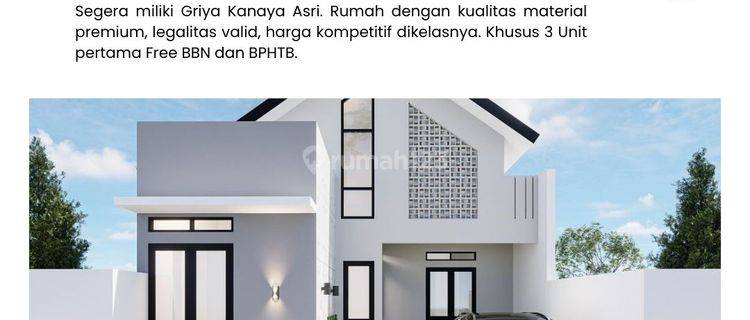 300 Jt-an; Rumah Jogja Selatan Pintu Tol Banyurejo FREE BBN BPHTB 1