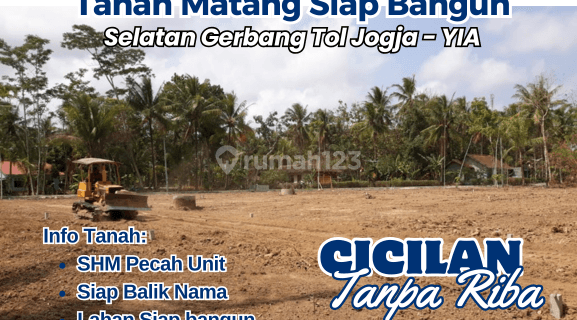 Tanah Cocok Investasi di Wates, Kulon Progo SHM 255 m² 1