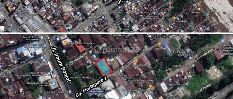 Dijual Tanah di Jl. Imam Bonjol, Gg. Martapura 2, Pontianak 1