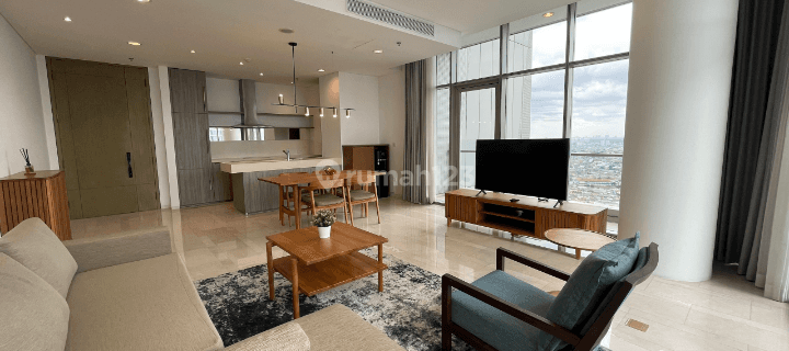 Apartemen Mewah Verde Two, 2+1 BR, Full Furnished, Dekat Stasiun Sudirman 1