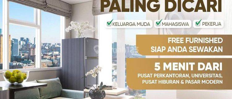 Apt Dijual Unit 2BR Shm, Siap Huni Dekat Aeon Mall 1