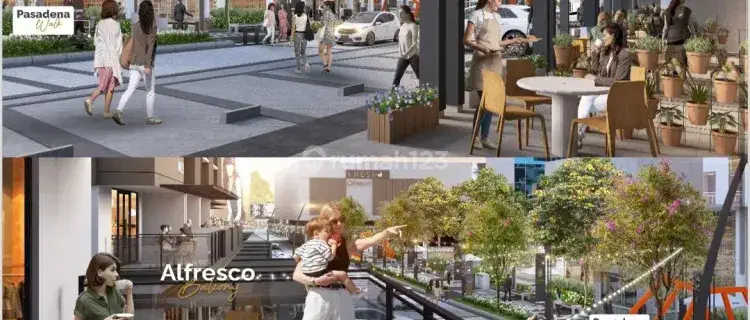 Ruko Pasadena Ruko Pertama Hadap Jalan Free Voucher 85 Jutaan 3LT 1