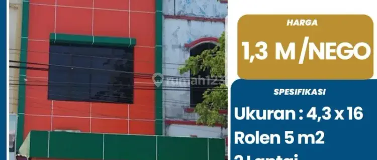DIJUAL RUKO MURAH HARGA CUMA 1,3 M DI AREA MALENGKERI COCOK BUAT BUKA USAHA  1