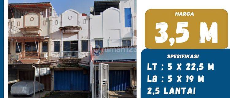 DIJUAL RUKO 2,5 LANTAI DI JALAN PANDAN RAYA COCOK BUAT PERKANTORAN 1