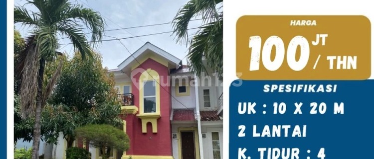 DISEWAKAN RUMAH MURAH  2 LANTAI DI TAMAN LOSARI 2000 CUMA 100 JUTAAN  1