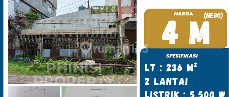 Dijual Rumah Tua Luas Jalan Sungai Pareman 1