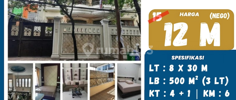 Dijual Rumah Mewah Tengah Kota Jalan Sultan Hasanuddin 1