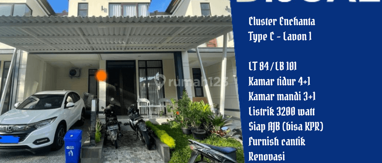 Dijual Rumah Dilengkapi Dengan Furnish Super Cantik di Cluster Enchanta Type C Lavon 1 1