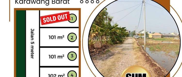 DIJUAL TANAH DEKAT KAWASAN INDUSTRI DAN GERBANG TOL KARAWANG BARAT  1