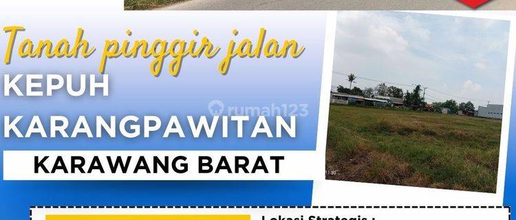 DIJUAL TANAH DI PINGGIR JALAN KARANGPAWITAN KARAWANG BARAT 945 1