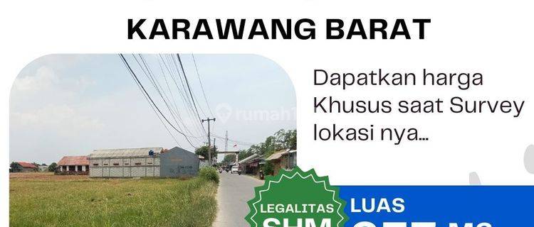 DIJUAL TANAH PINGGIR JALAN KARANGPAWITAN KARAWANG  1