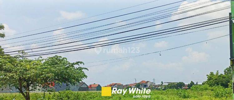 Tanah di  Colomadu Karanganyar SHM Luas 893 m² pinggir jalan strategis bagus siap bangun. 1