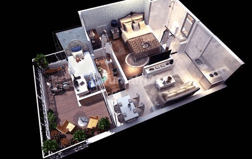 Apartement Jakarta Living Star 2 BR Unfurnished Baru 1
