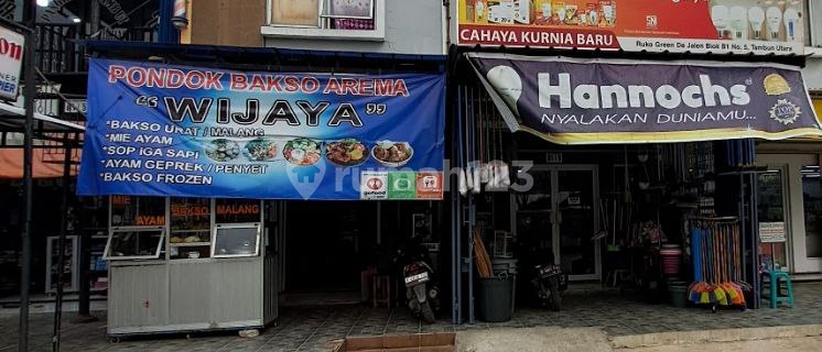 1 unit shop house on the roadside, ready to occupy, located in North Tambun, Bekasi. 1