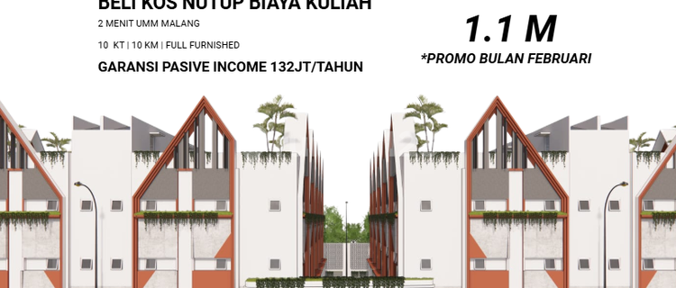 Rumah Kost Malang Dekat Kampus Uin, Ub, Umm 1