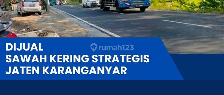Dijual Cepat Zona Industri,lokasi Jaten,karanganyar,luas 1 Ha,bu  1