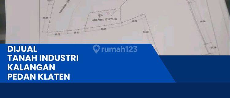 Dijual Tanah Zona Industri 7 Hektar Berlimbah di Pedan,klaten 1