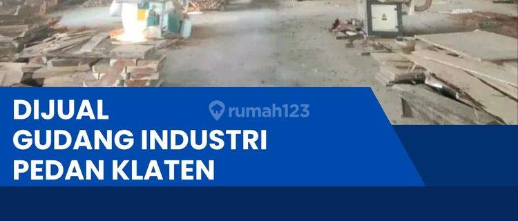 Dijual Cepat Gudang Zona Industri,lokasi Pedan,klaten,luas 6830m2,BU  1