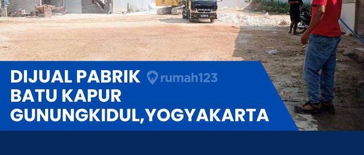 Dijual pabrik batu kapur Gunung kidul Jogjakarta luas 25000 m 1