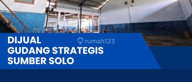 Dijual Gudang Strategis Zona Industri 918m2,Lokasi Banjarsari,solo Bu  1