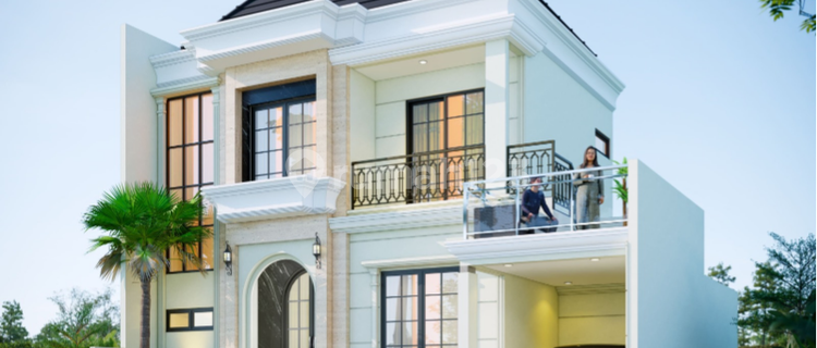 For Sale New 2-Story Luxury House in Godean with Swimming Pool, SHM (Land Certificate) 1